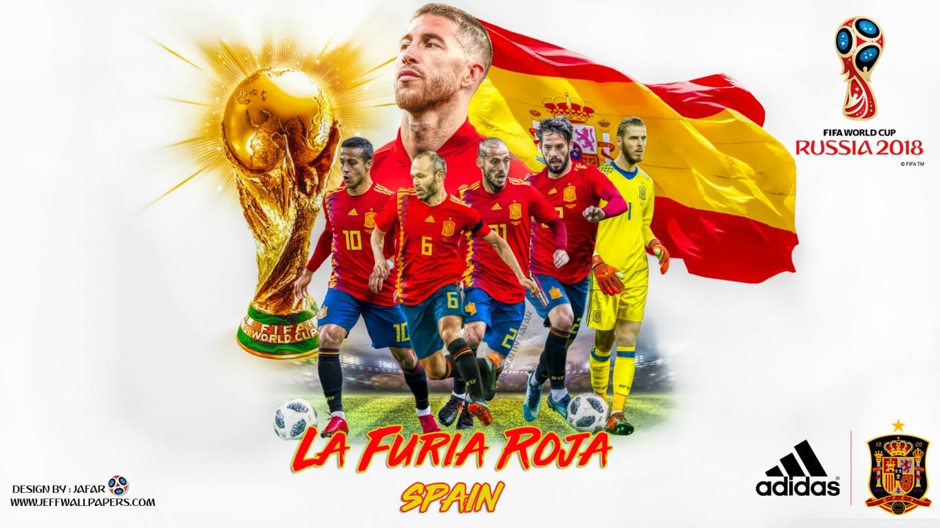 1366x768 SPAIN WORLD CUP 2018 Ultra HD Desktop Background Wallpaper for 4K UHD TV : Tablet