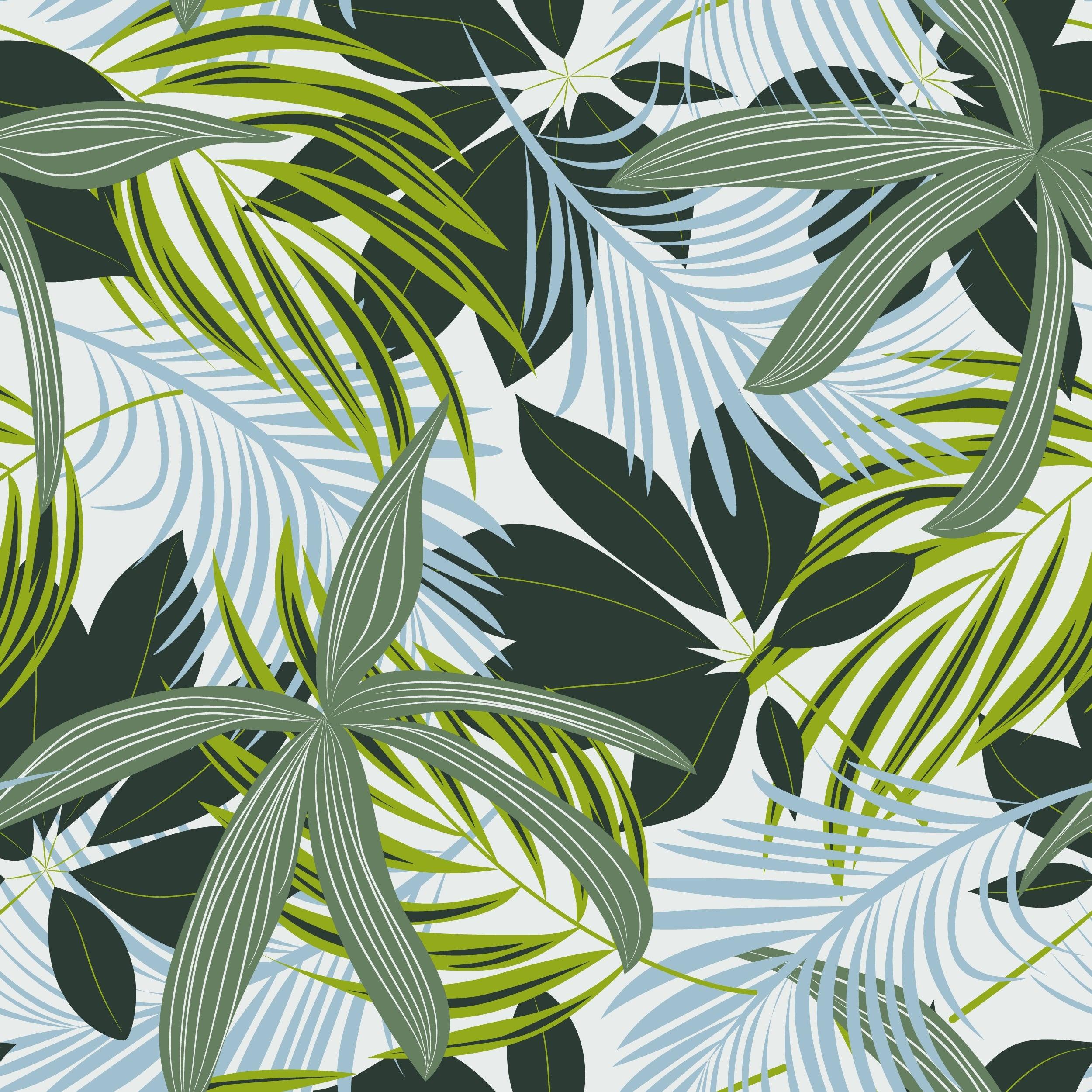 2500x2500 Palm Tropical Leaves Removable Wallpaper'ft H x 24''inch W