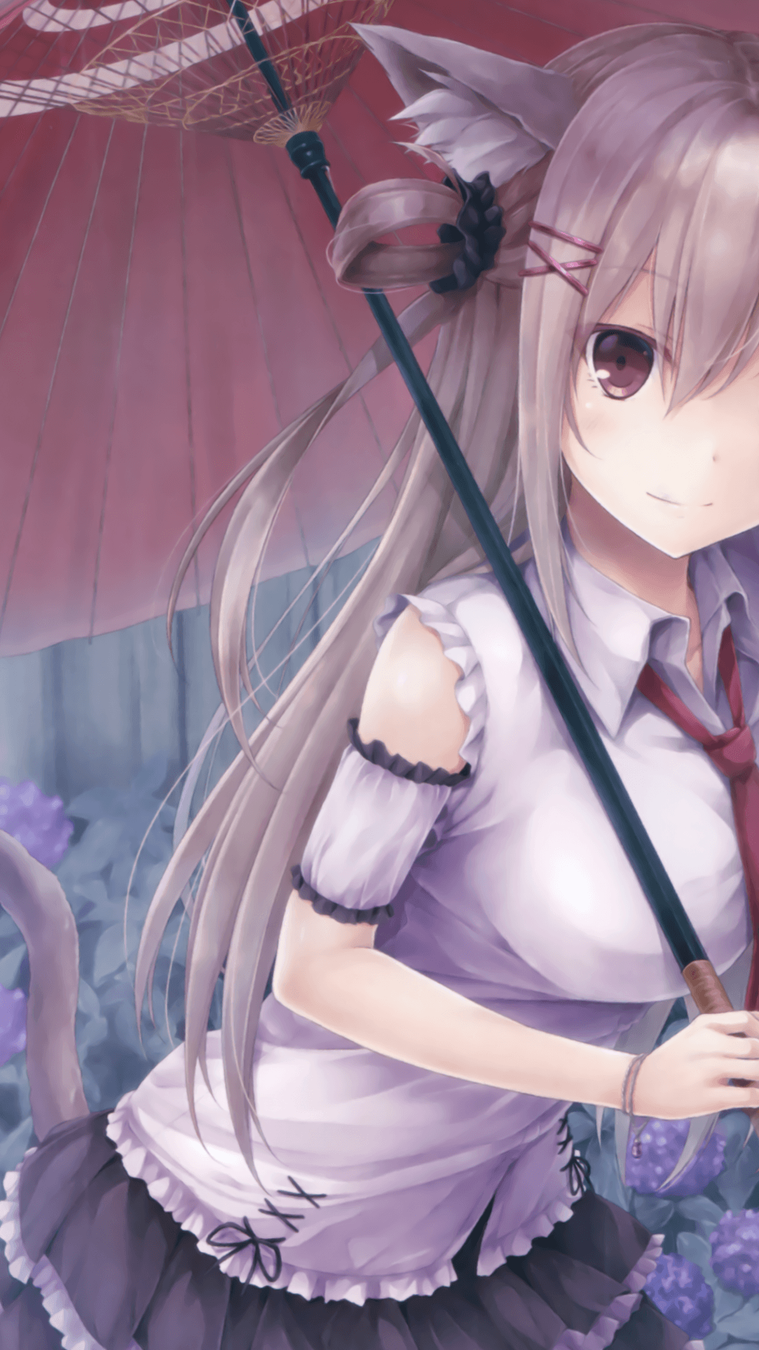 1080x1920 Download 1080x1920 Anime Girl, Cat Girl, Long Hair, Animal Ears