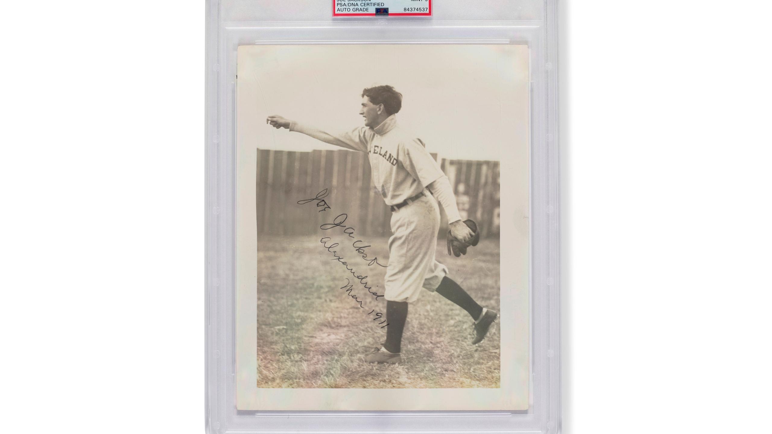 2560x1440 Joe Jackson autographed 1911 photo sells for $1.47 million. KRQE News 13