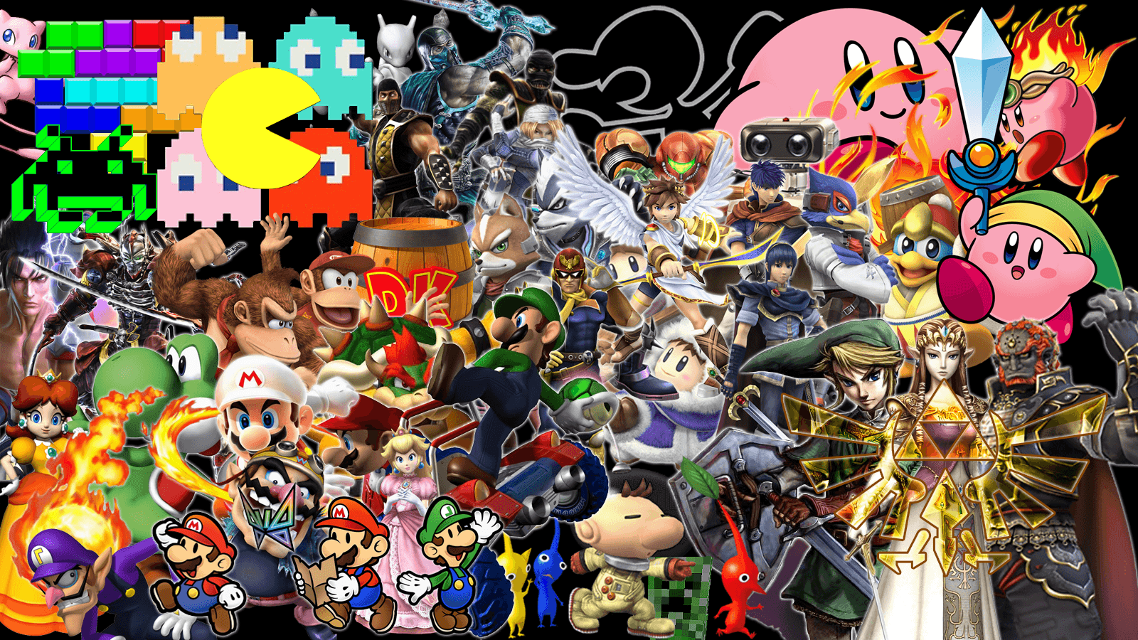 Wanted a cool desktop background that I could incorporate my gaming Icons.  So I made one : r/gaming