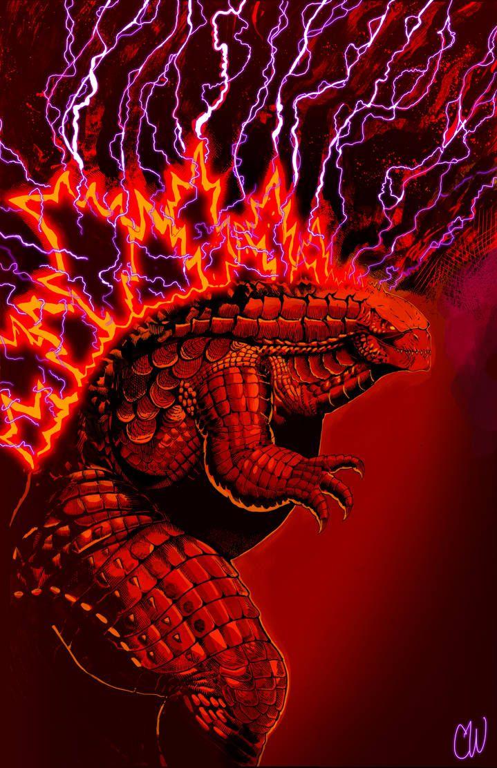 719x1112 Fire Godzilla