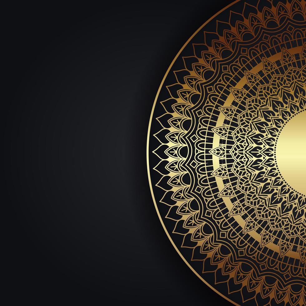 980x980 Decorative Background with Gold Mandala