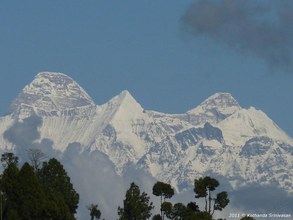 1024x768 P1000990 Nanda Devi Main, East & Khat Behind Panwali Dwar