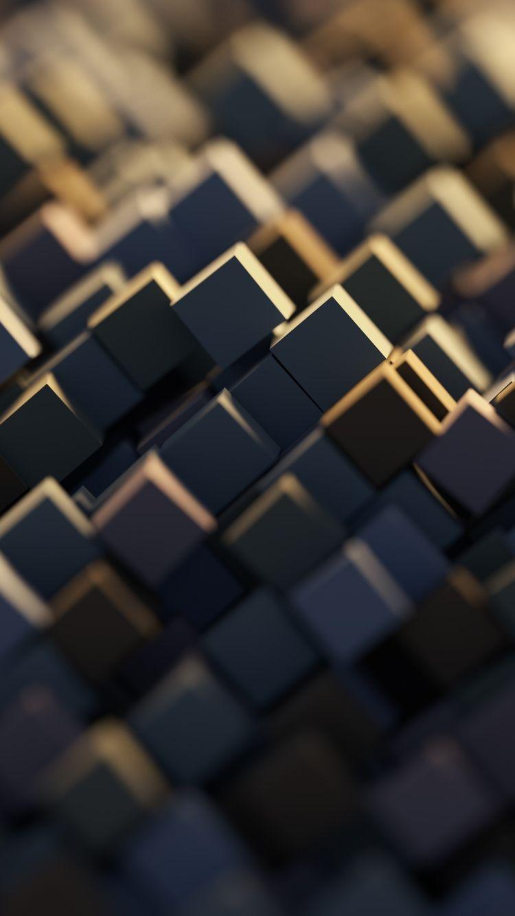 750x1334 Abstract 3D Cubes iPhone iPhone 6S, iPhone 7 HD 4k