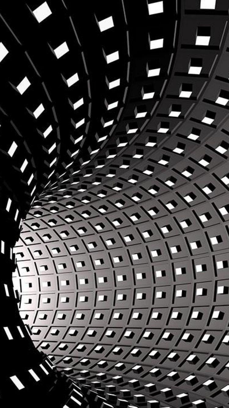 750x1334 Abstract Wallpaper HD Black