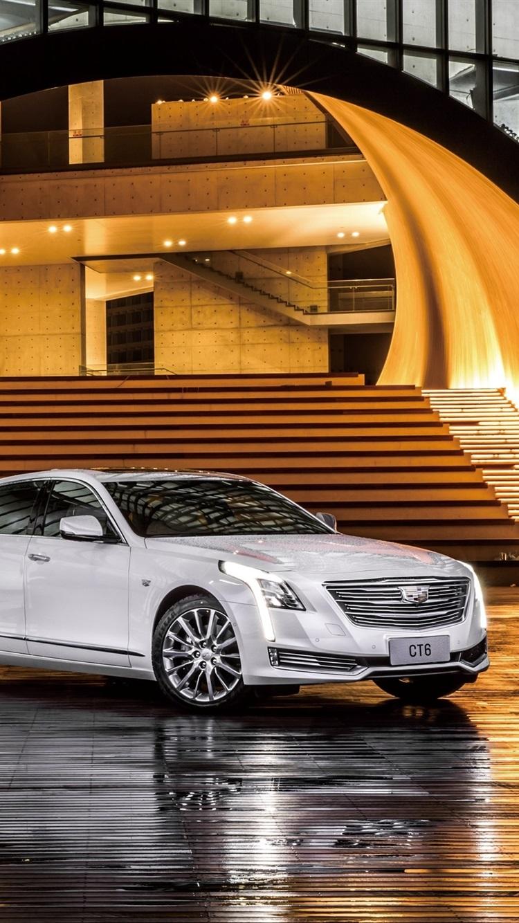 750x1334 Cadillac CT6 Sedan, White Car 750x1334 IPhone 8 7 6 6S Wallpaper, Background, Picture, Image