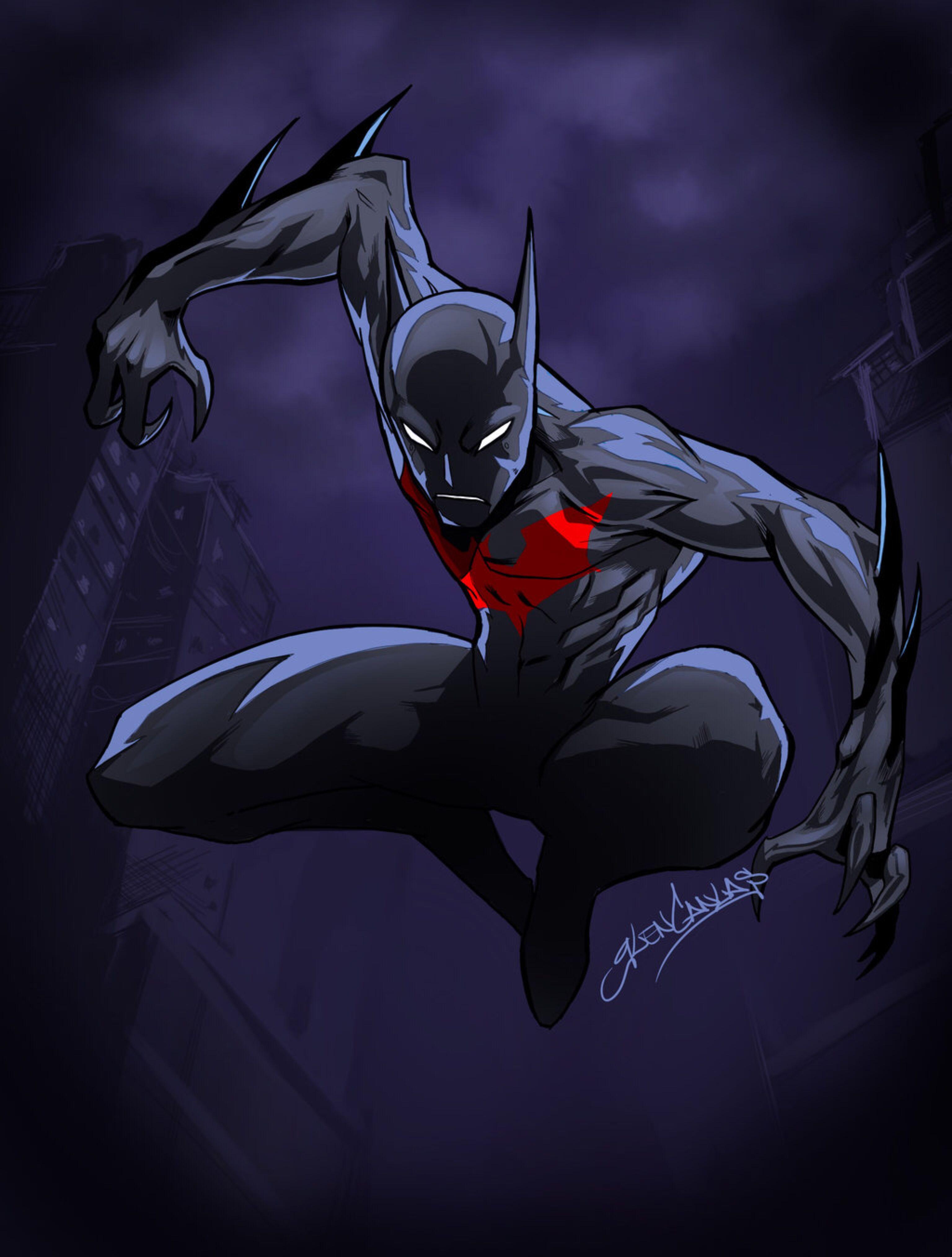 3072x4056 Batman Beyond by Glen Canlas. Batman, Batman beyond, Batman comics