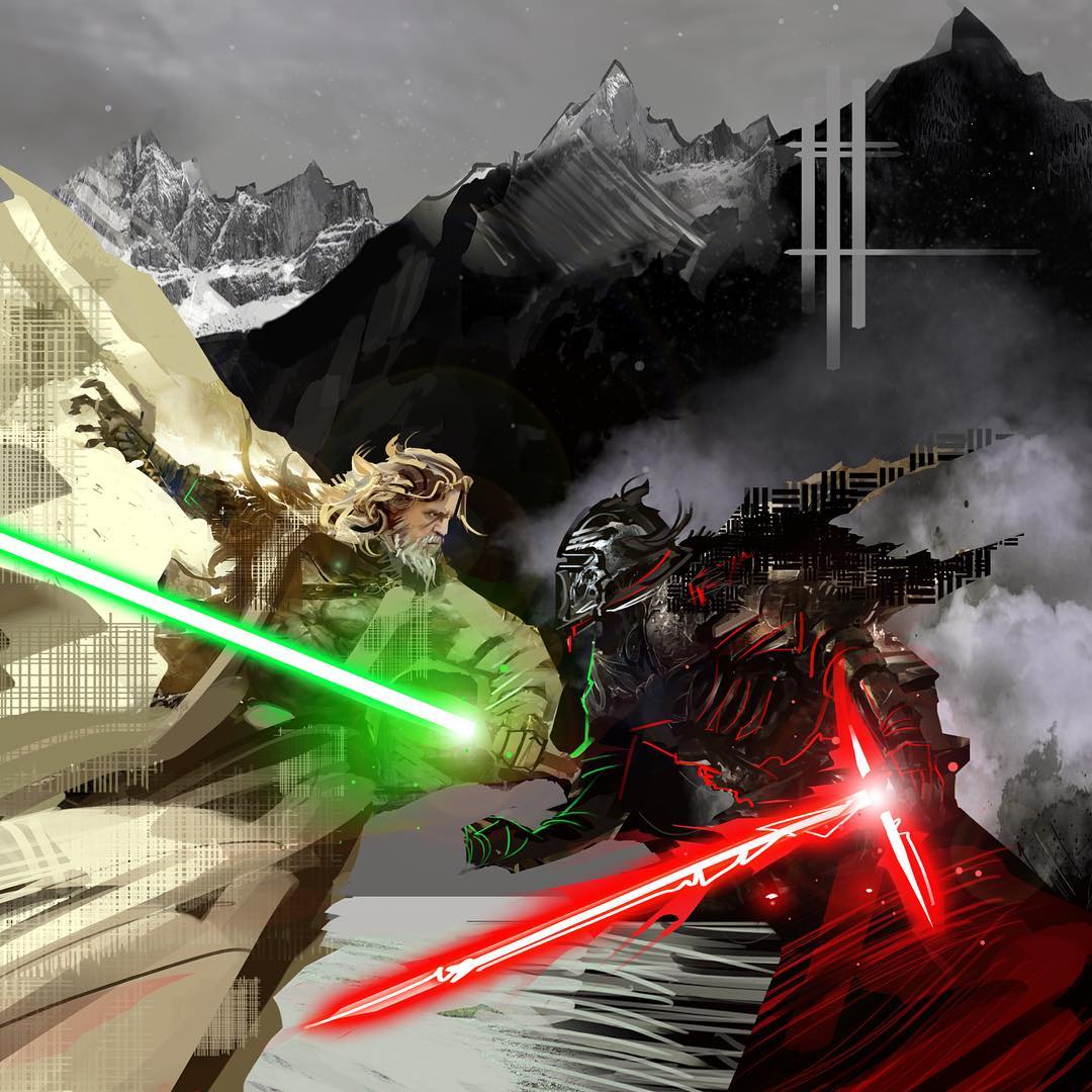 1080x1080 Luke vs. Kylo Ren'