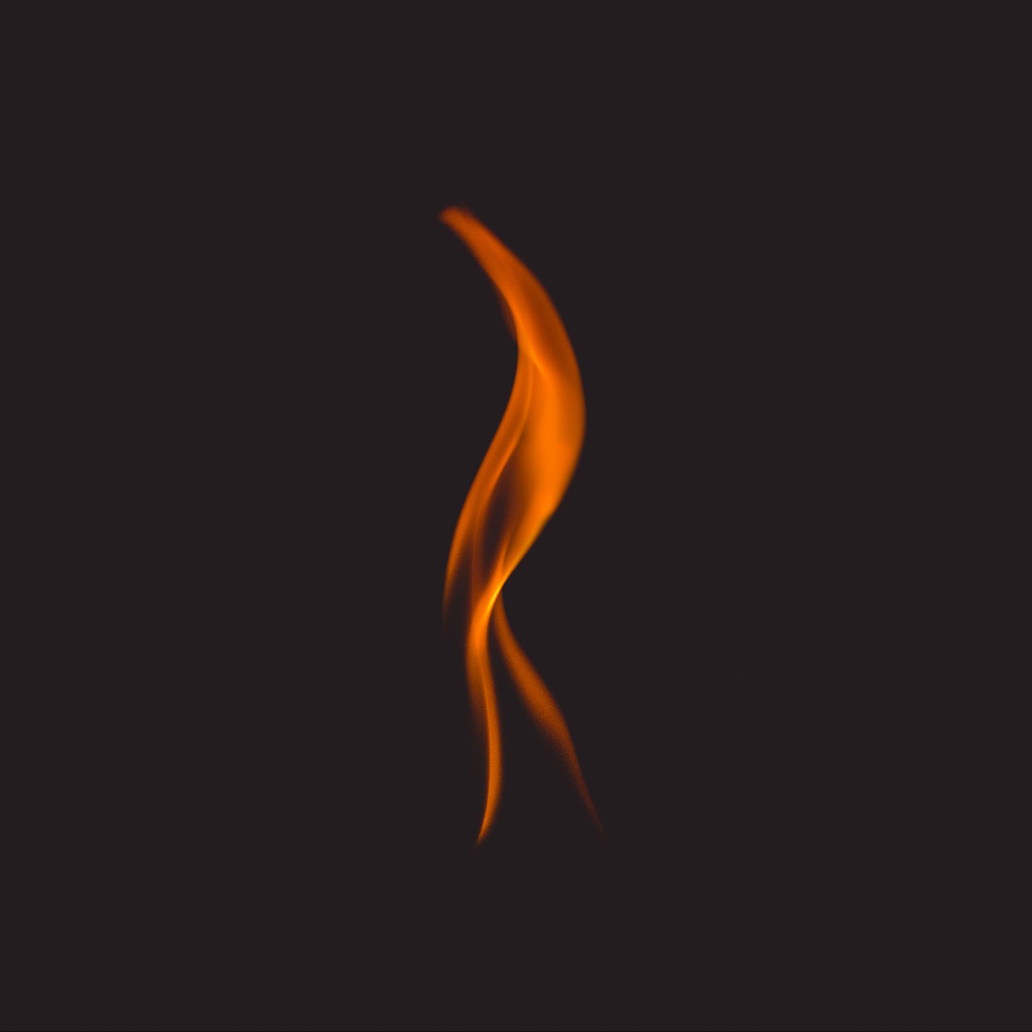 3415x3415 Download wallpaper 3415x3415 fire, flame, dark background, black ipad pro 12.9 retina for parallax HD background