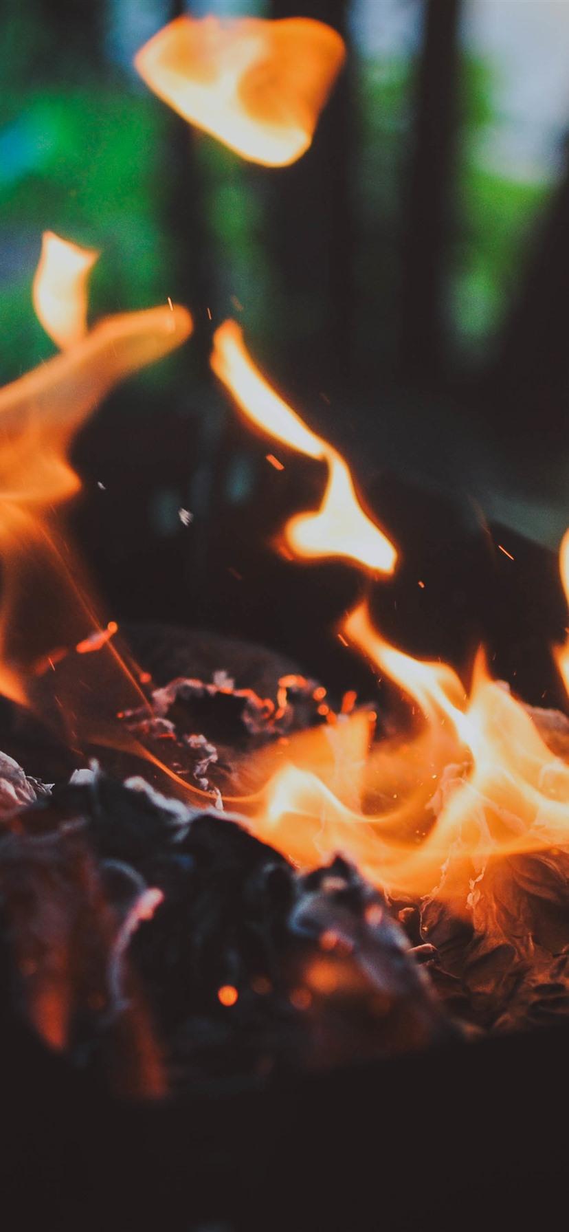 828x1792 Fire, Flame, Coal 1242x2688 IPhone 11 Pro XS Max Wallpaper, Background, Picture, Image