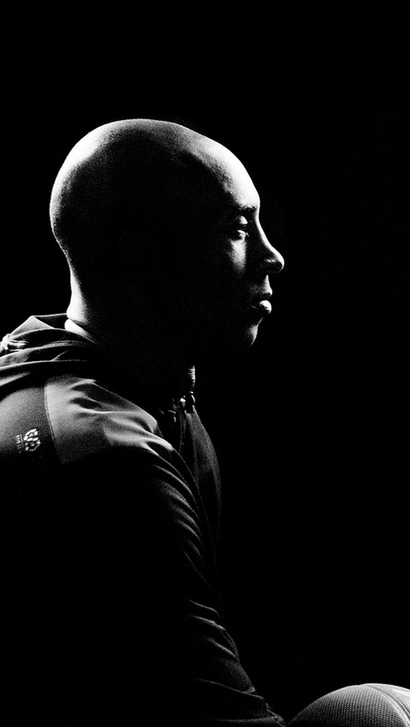 800x1420 Kobe, bryant, nba, sports, basketball, dark, one person, black wallpaper • Wallpaper For You HD Wallpaper For Desktop & Mobile