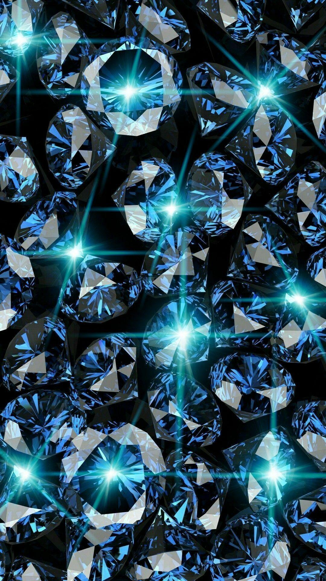 1080x1920 Real Blue Diamonds Wallpaper