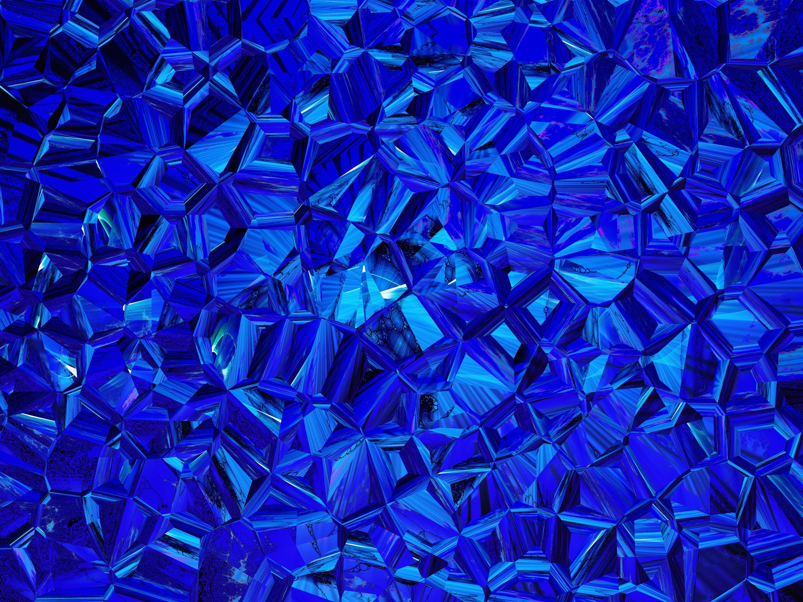 2560x1920 Wallpaper Blue prismatic, abstract picture 3840x2160 UHD 4K Picture, Image