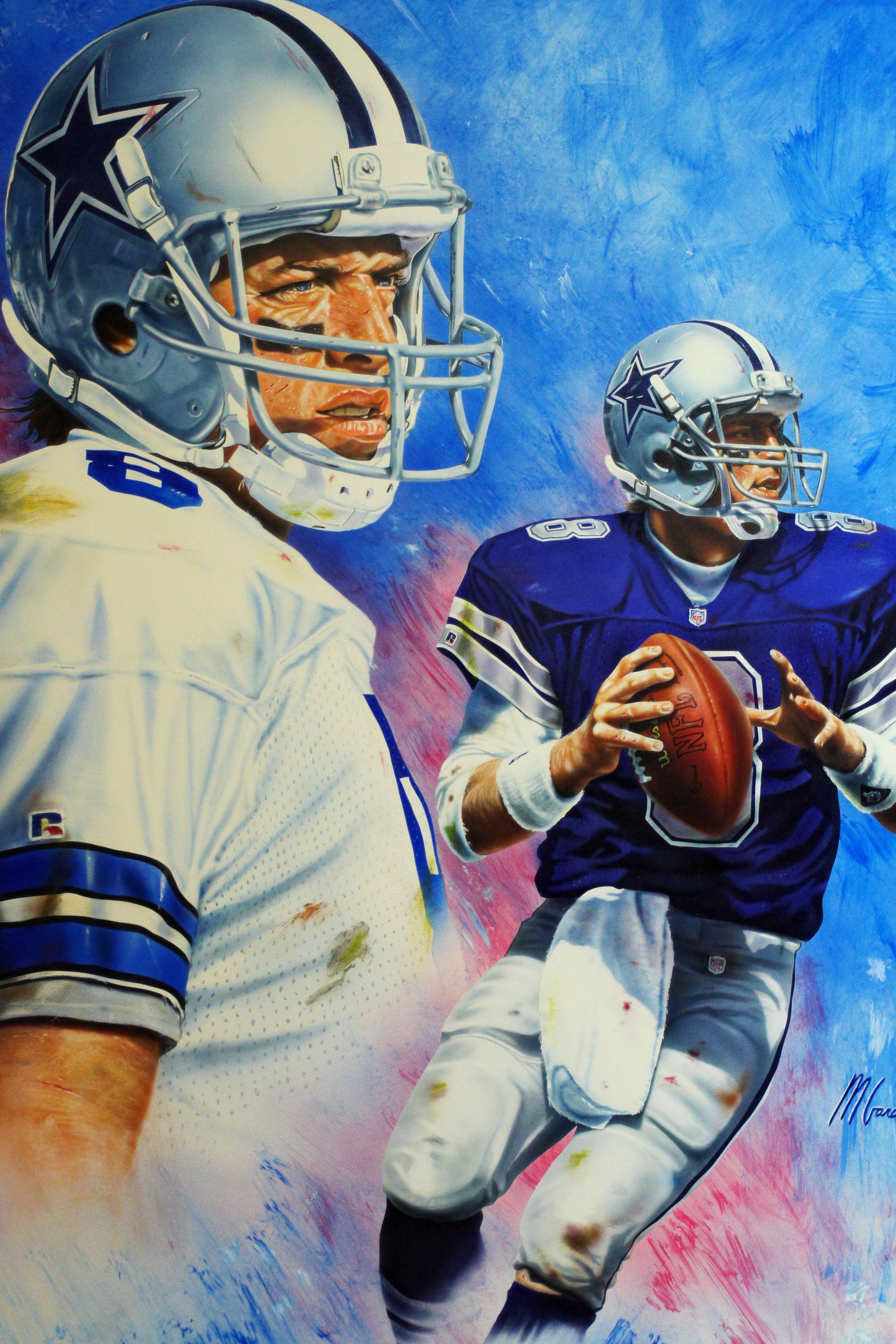 3072x4608 Troy Aikman Cowboys 20 x 26 by Mike Gardner. Dallas cowboys, Cowboys, Dallas cowboys football