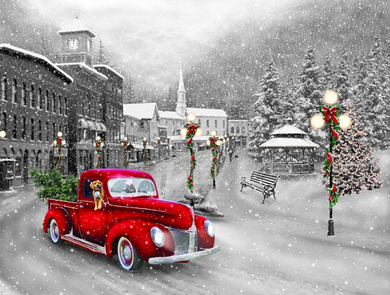 1280x968 Vermont Christmas Company Holiday Ride Piece Jigsaw Puzzle