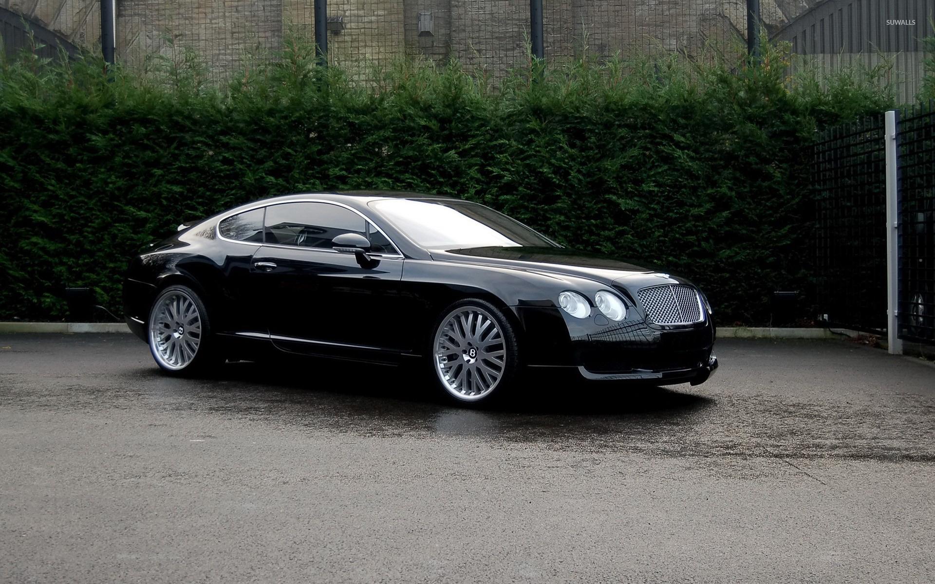 1920x1200 Side view of a black Bentley Continental GT wallpaper wallpaper