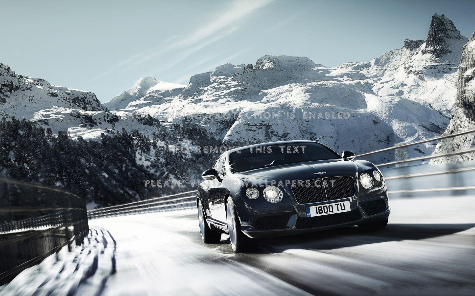 1920x1200 bentley black bently car snow
