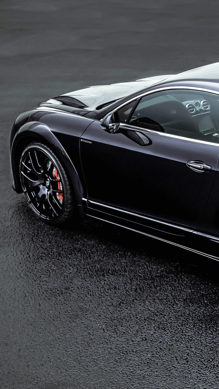 750x1334 Bentley Continental GT ONYX Black Car Back View 750x1334 IPhone 8 7 6 6S Wallpaper, Background, Picture, Image