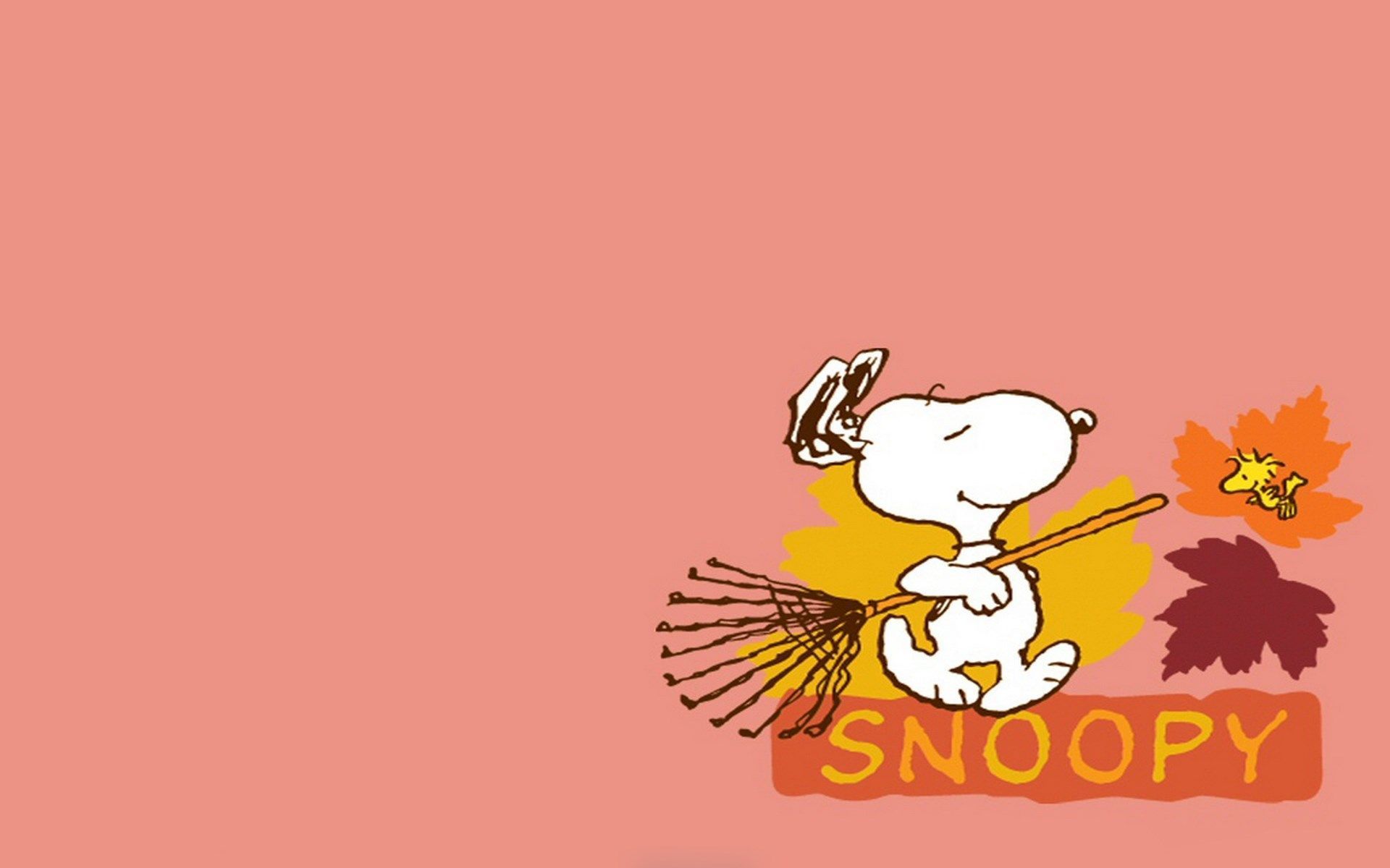 1920x1200 Snoopy Fall Desktop Wallpaper