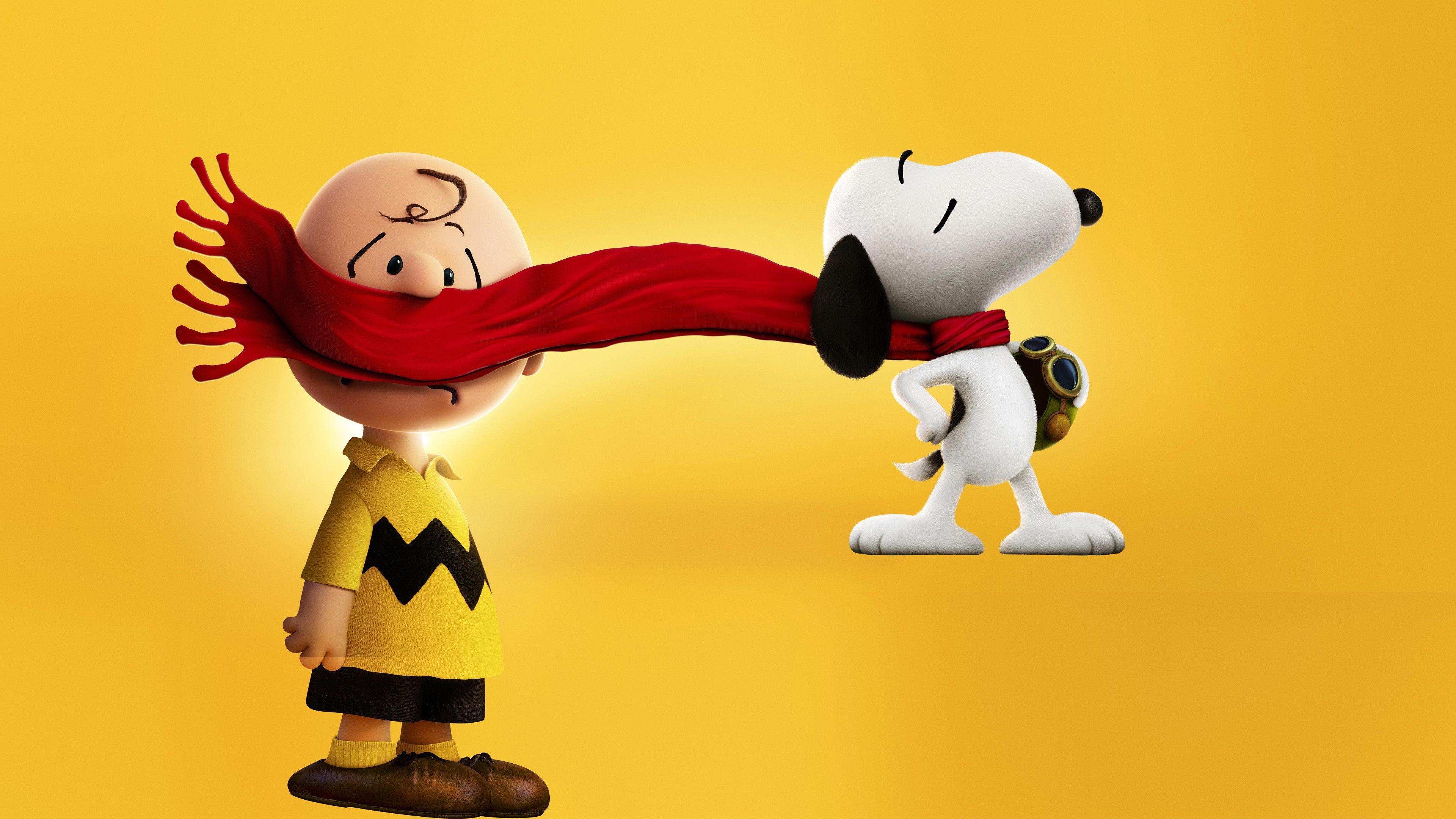 3840x2160 Res: 3840x Charlie Brown Snoopy The Peanuts Movie Wallpaper. Snoopy wallpaper, Snoopy wallpaper background, Charlie brown and snoopy