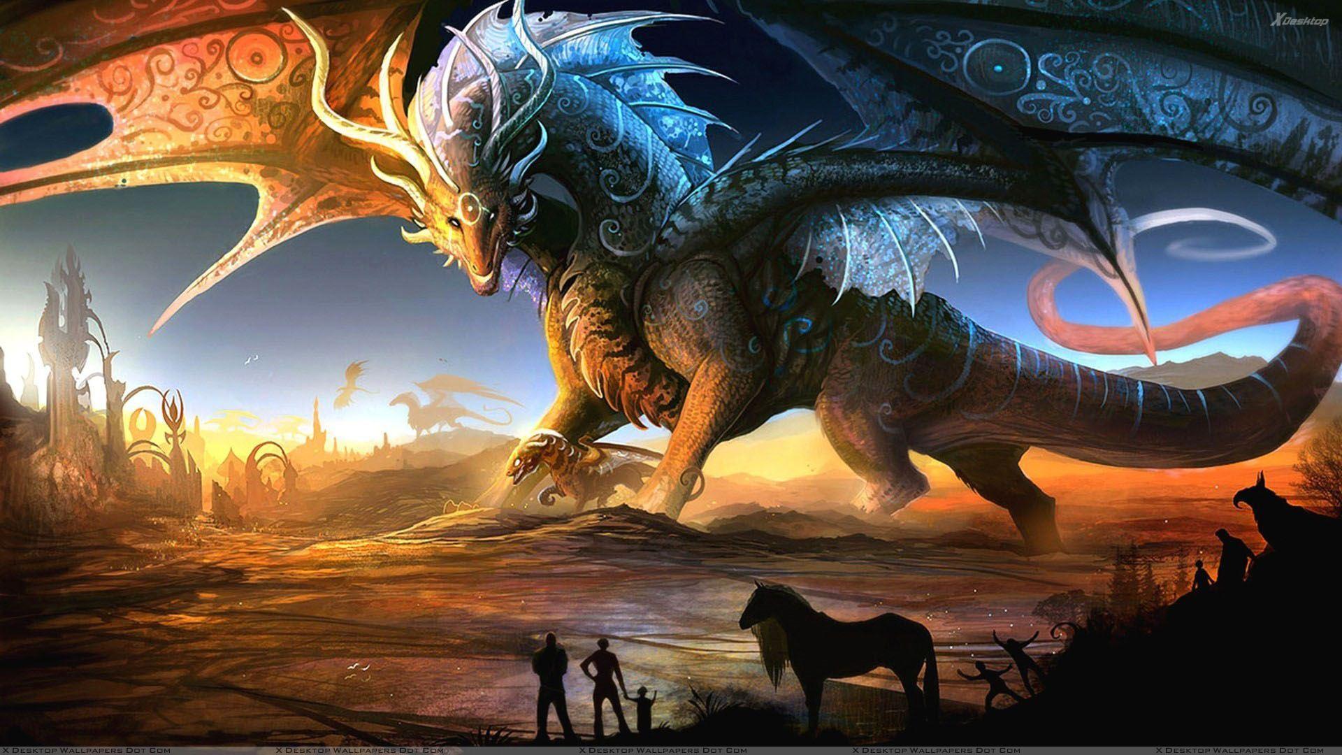 1920x1080 Dragon Fantasy Wallpaper