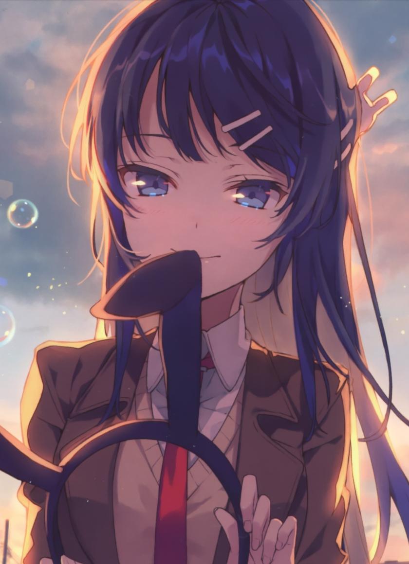 840x1160 Download 840x1160 wallpaper beautiful, anime girl, mai sakurajima, iphone iphone 4s, ipod touch, 840x1160 HD image, background, 19598