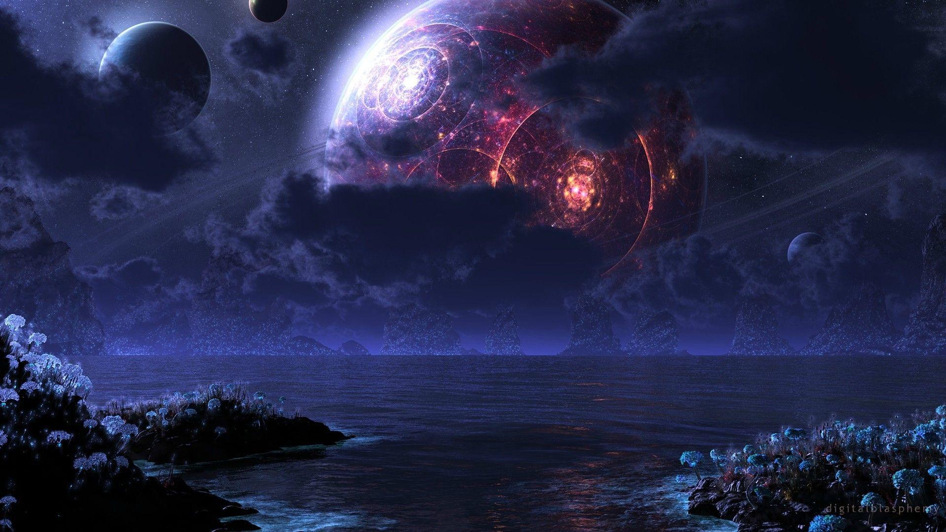 1920x1080 My Wallpaper. Planets wallpaper, Sci fi wallpaper, Scenery wallpaper
