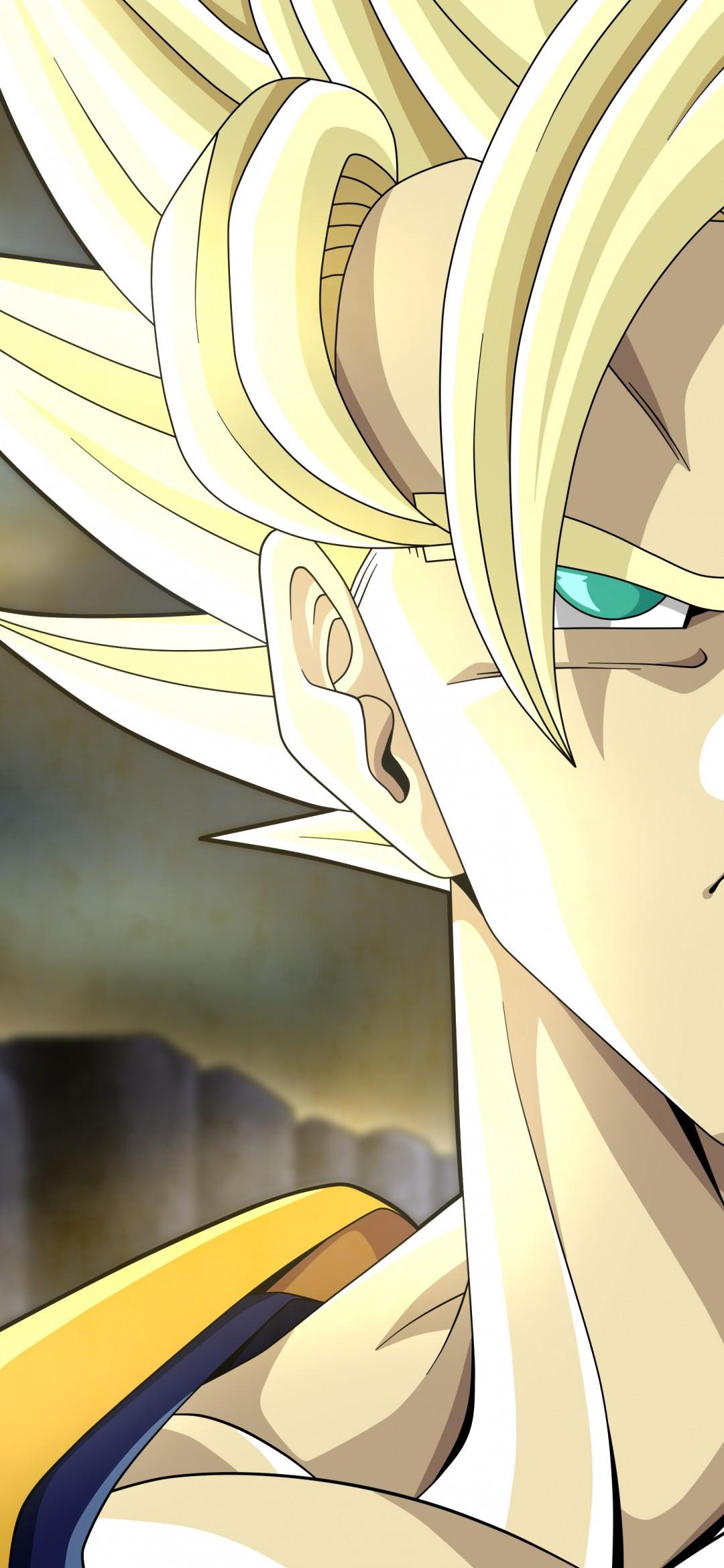 1080x2340 Download 1080x2340 Son Goku, Dragon Ball Z, Super Saiyan Wallpaper for Xiaomi Mi 10 & Mi 9 & Mi Mix 3 & Black Shark Huawei P30 Pro, Vivo V15 Pro, OnePlus