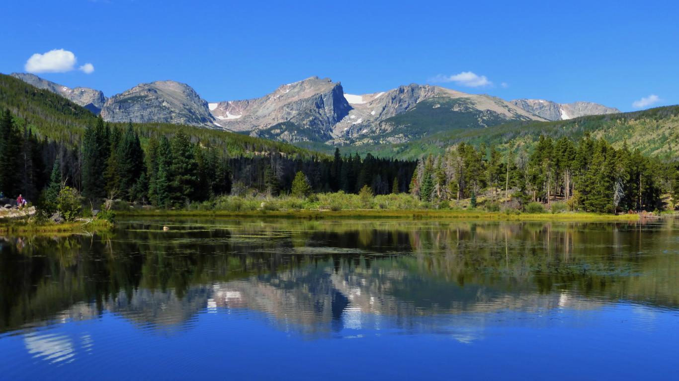 1366x768 4K Ultra HD Beautiful View of Rocky Nature Mountain Wallpaper