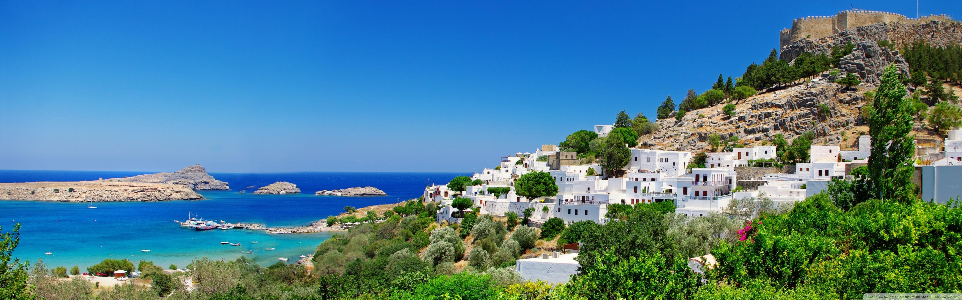 3840x1200 Acropolis Of Lindos