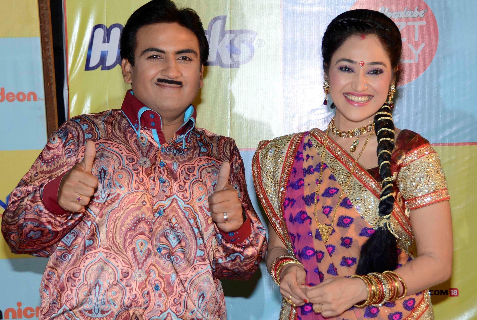 1920x1290 TV Celebrities Dilip Joshi And Disha Vakani Wallpaper
