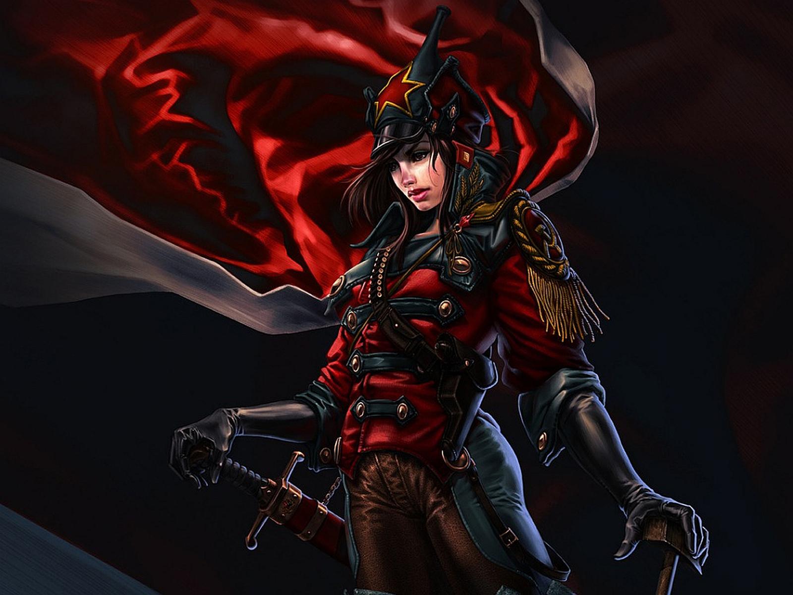 1600x1200 Warrior Queen. Fantasy 20859 :