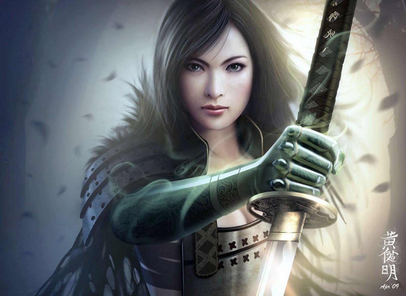 1600x1169 Fantasy Female Warrior Wallpaper