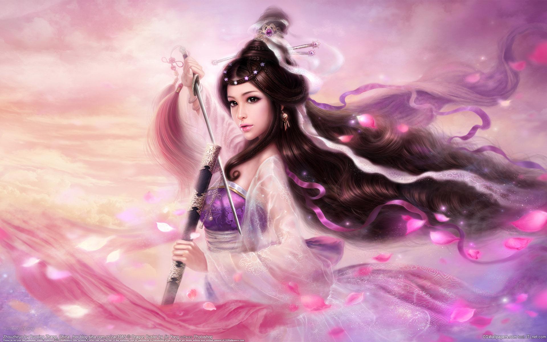 1920x1200 Free Fantasy Warrior Women Wallpaper