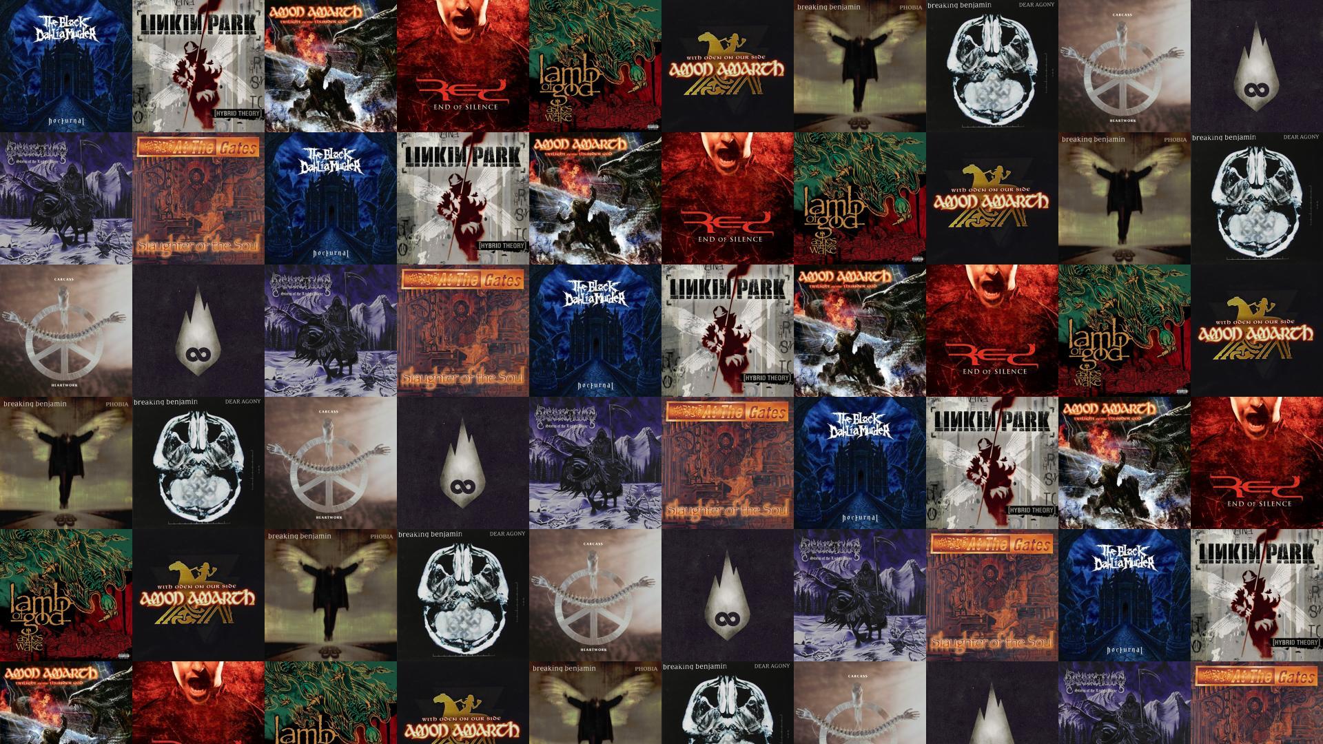 1920x1080 Black Dahlia Murder Nocturnal Linkin Park Hybrid Theory Wallpaper « Tiled Desktop Wallpaper