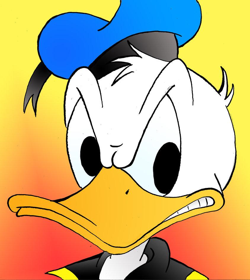 844x946 Donald Duck Angry Face