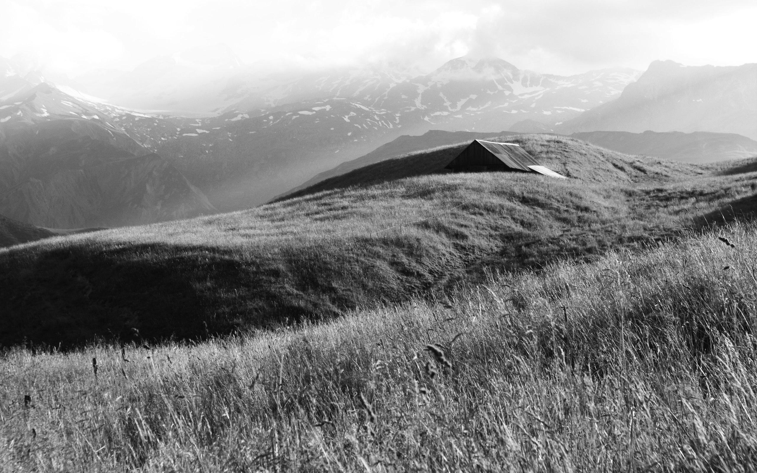 2560x1600 black, And, White, Mountains, Nature, Europe, Alps Wallpaper HD / Desktop and Mobile Background