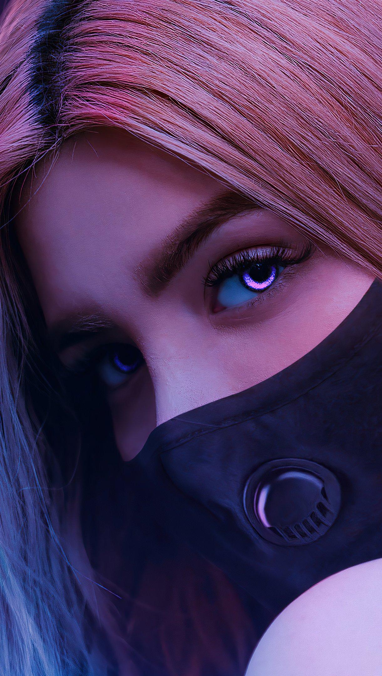 Girl With Mask Wallpapers Top Free Girl With Mask Backgrounds