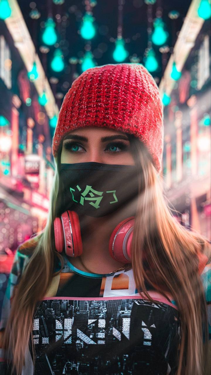 Girl With Mask Wallpapers Top Free Girl With Mask Backgrounds