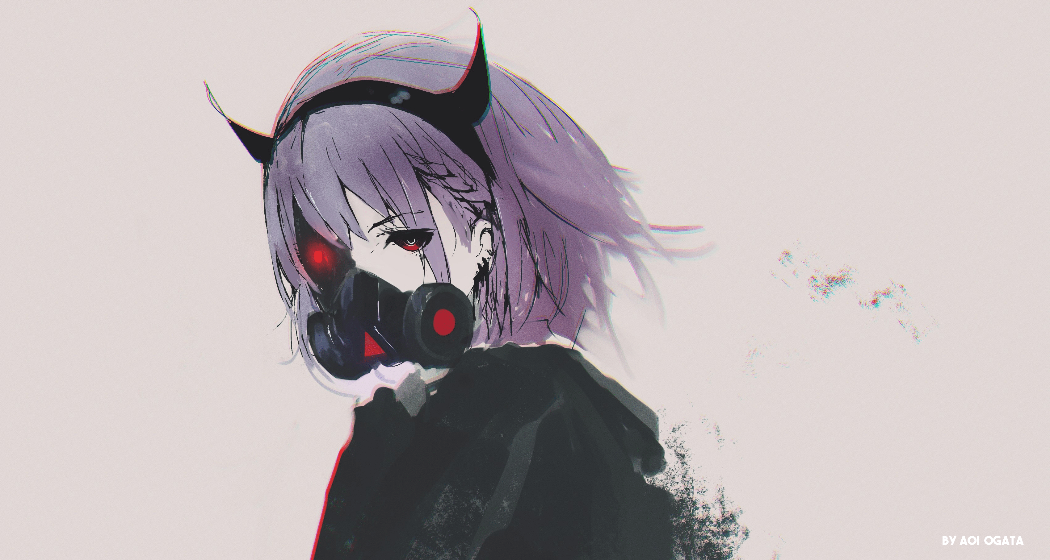 3400x1815 3400x1815 Mask, Girl wallpaper