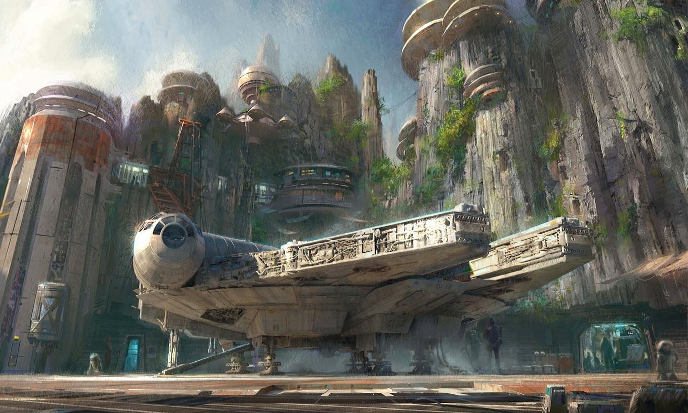 1366x820 Star Wars Millennium Falcon Superhero Murals