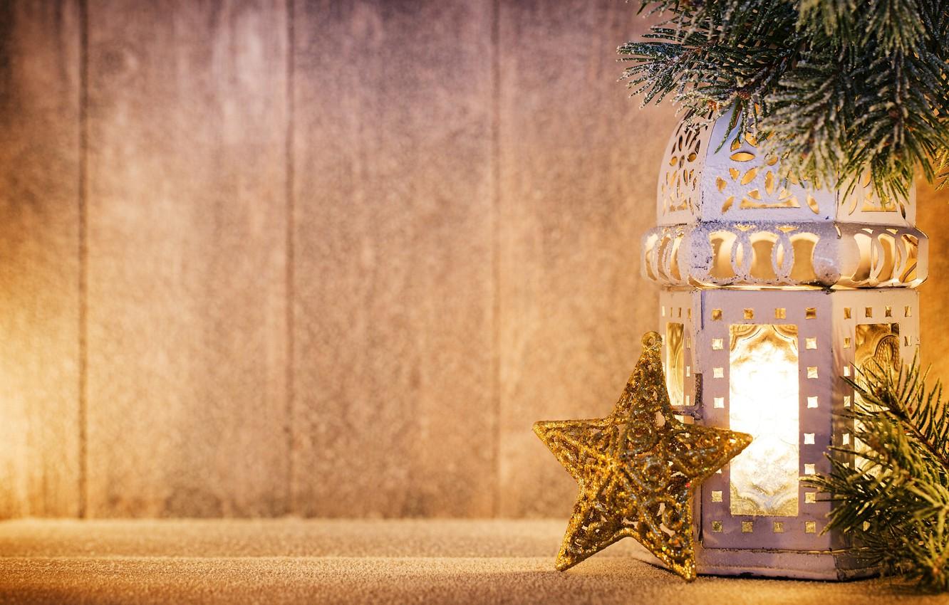 1332x850 Wallpaper branches, star, New Year, Christmas, lantern, snow, merry christmas, decoration, lantern image for desktop, section новый год