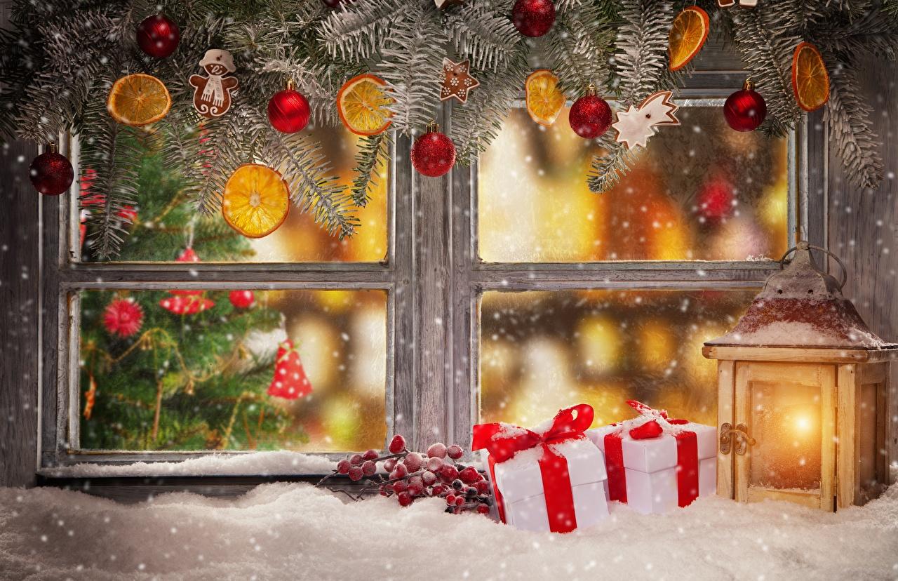 1280x828 Picture Christmas Lantern Gifts Window
