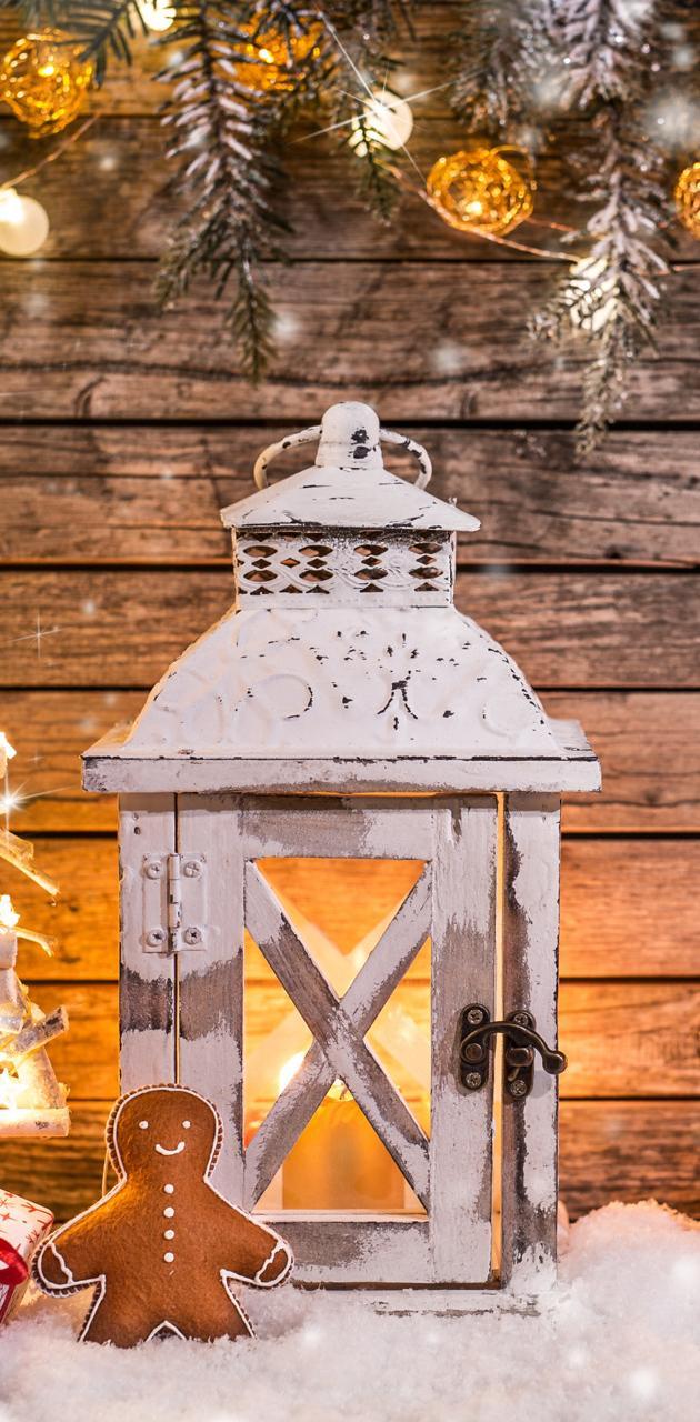630x1280 Christmas Lantern wallpaper