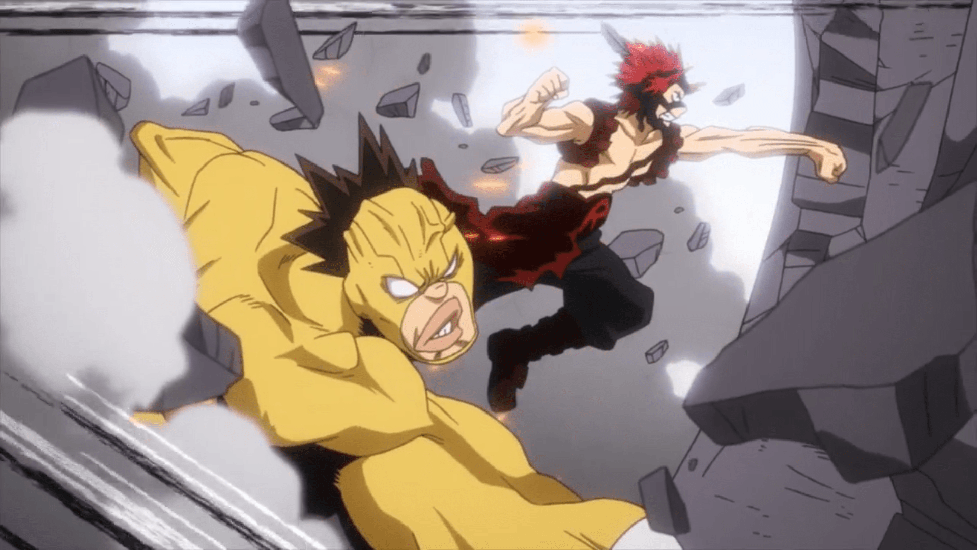1920x1080 Eijiro Kirishima & Rikido Sato vs. Ken Ishiyama. My Hero Academia