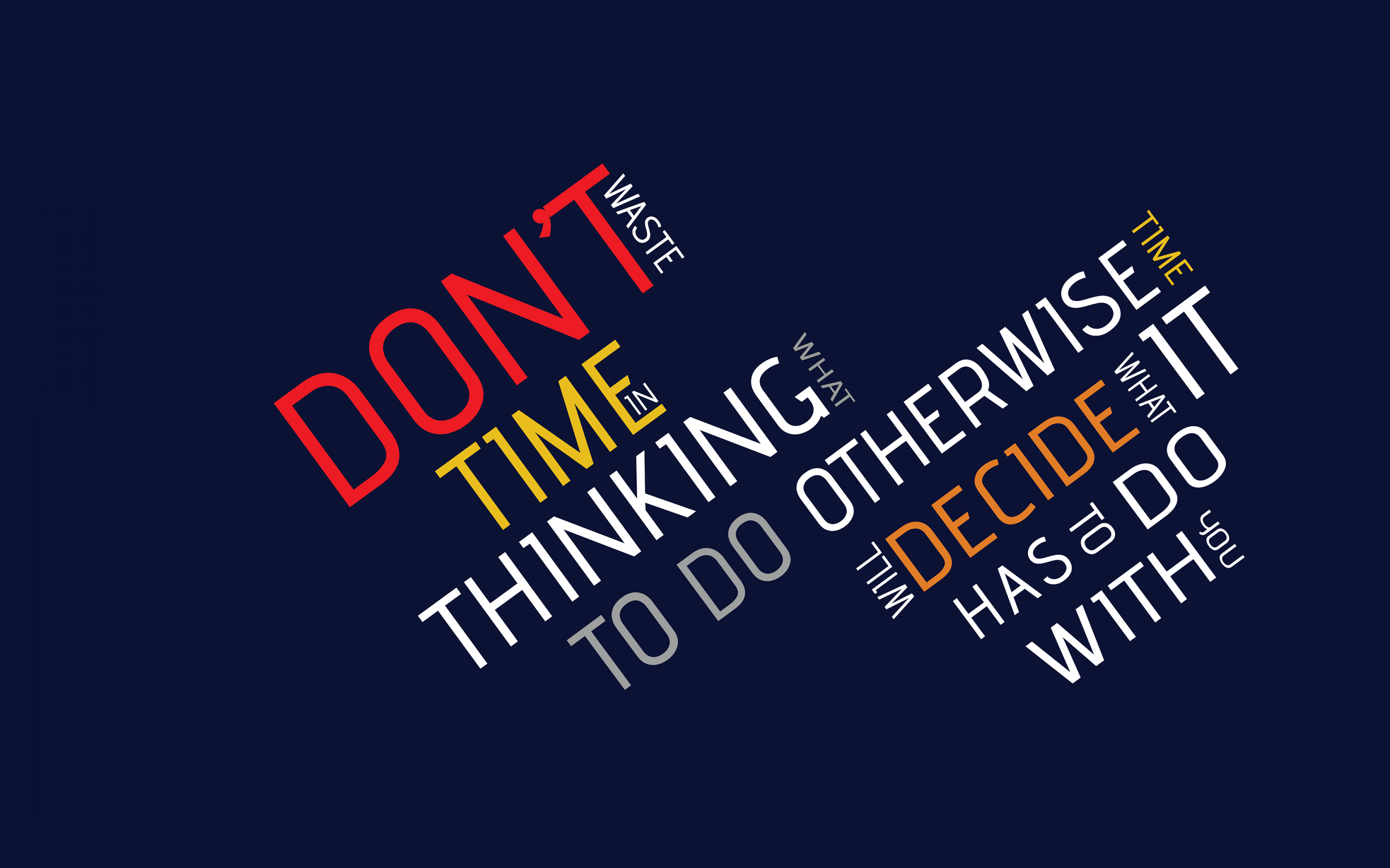 2880x1800 Dont Waste Time Wallpaper 4K, Popular quotes, Inspirational quotes, Quotes