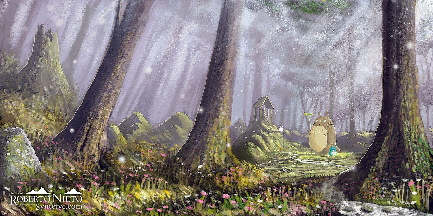1500x750 My Neighbor Totoro Wallpaper #S7Z47A4 (1500x750 px)