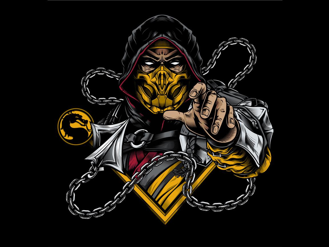 1152x864 Scorpion Sub Zero Mortal Kombat Minimal 4k 1152x864 Resolution HD 4k Wallpaper, Image, Background, Photo and Picture