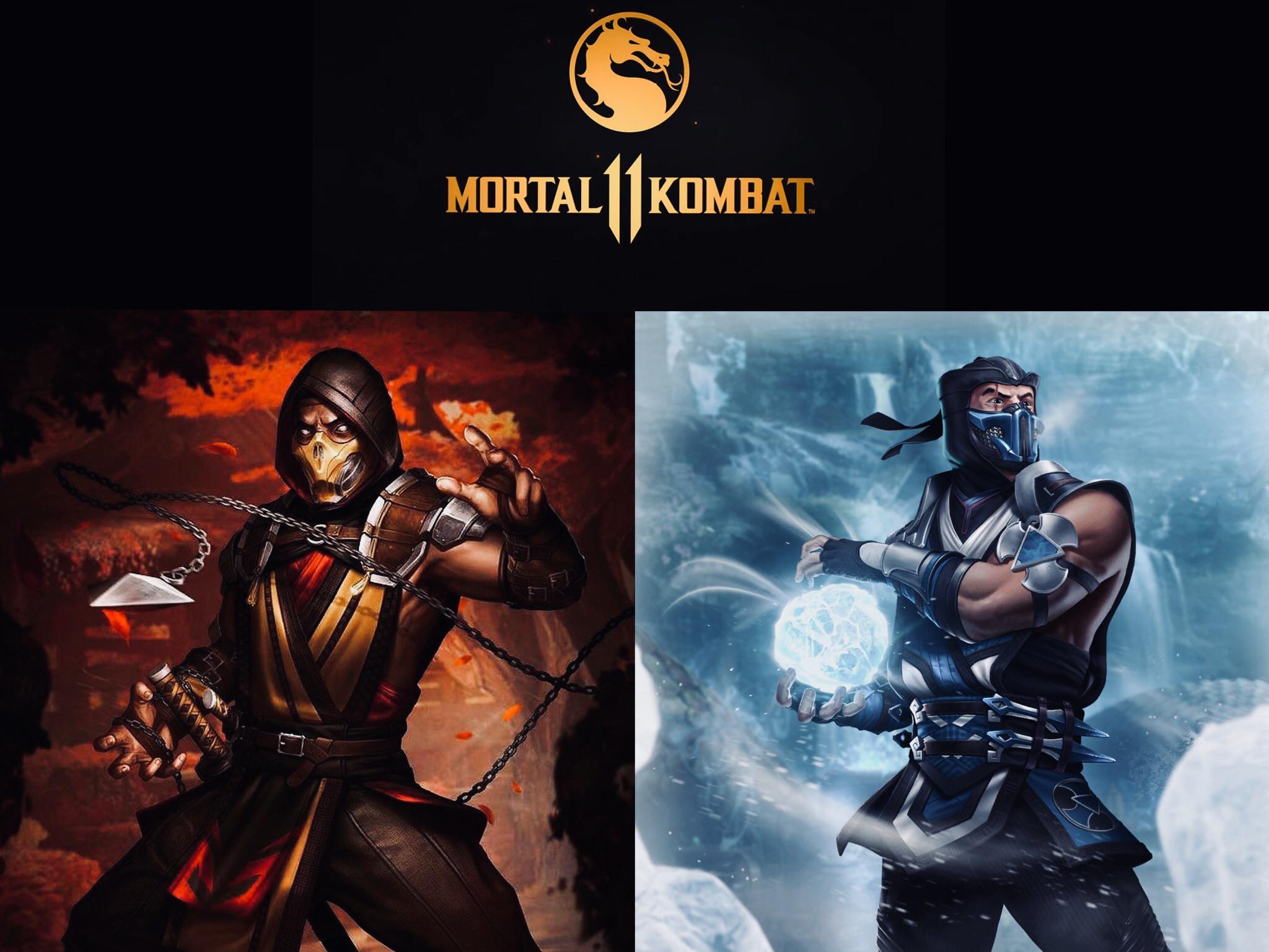 2048x1536 Mk11 Scorpion And Subzero Wallpaper! The Characters Were Submitted By U LV95CR7